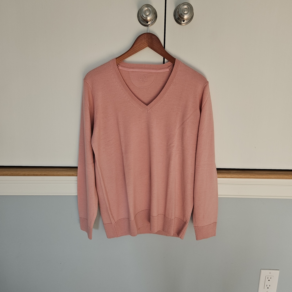 NWT Pink Woolx Francesca Sweater 100% Fine Merino Wool size Small